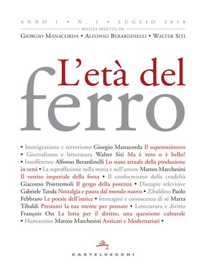 cover image of L'età del ferro n. 1/2018